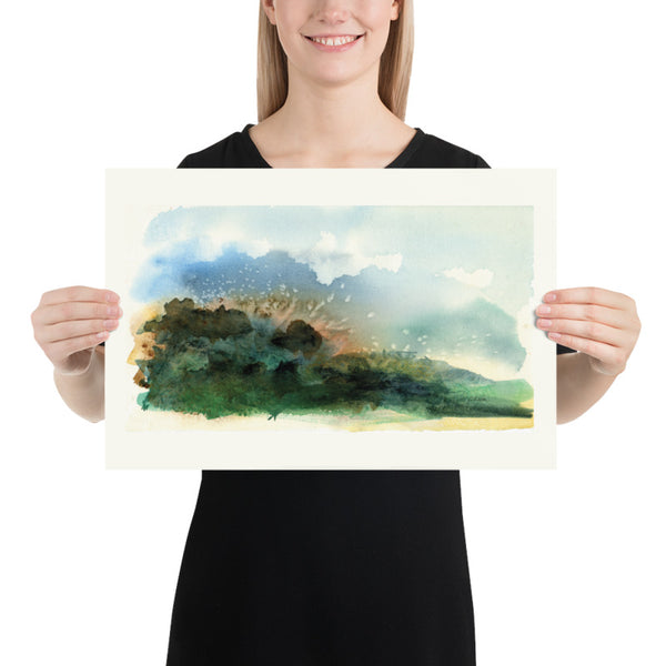 Lava to the Sea Wall Print