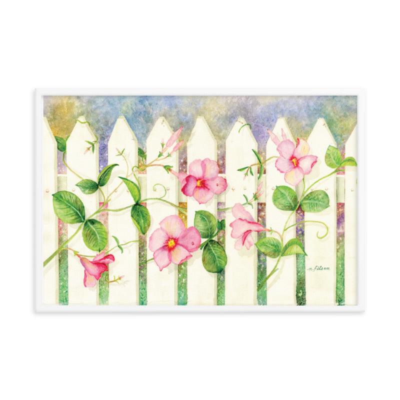 Symphony on a Picket Fence Framed Print