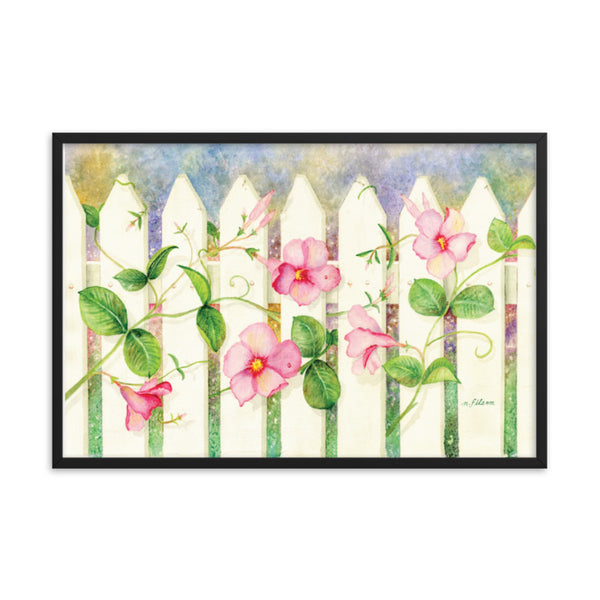 Symphony on a Picket Fence Framed Print