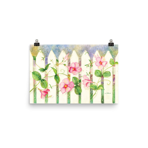 Symphony on a Picket Fence Wall Print