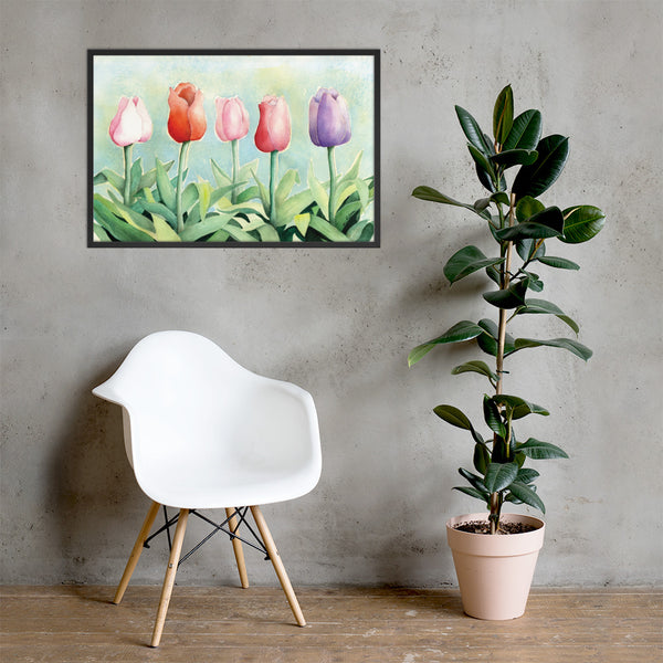 Tulip Study Framed Print