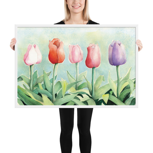 Tulip Study Framed Print