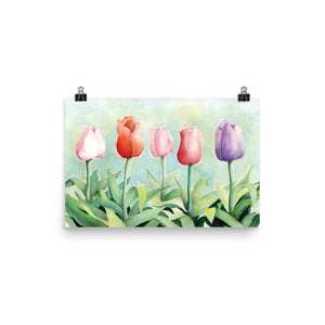 Tulip Study Wall Print