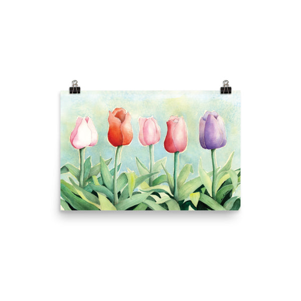 Tulip Study Wall Print