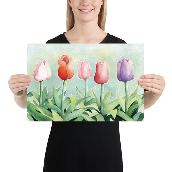 Tulip Study Wall Print