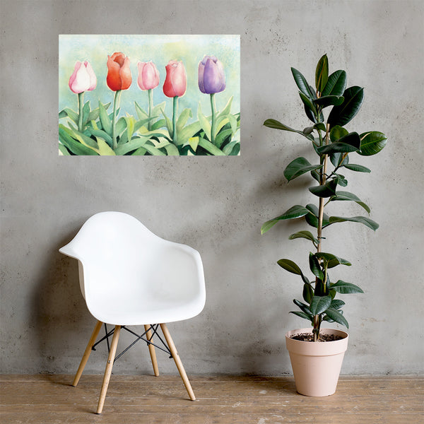 Tulip Study Wall Print