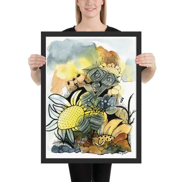 Desert Bloom Framed Print