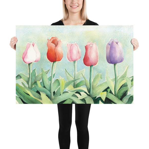 Tulip Study Wall Print