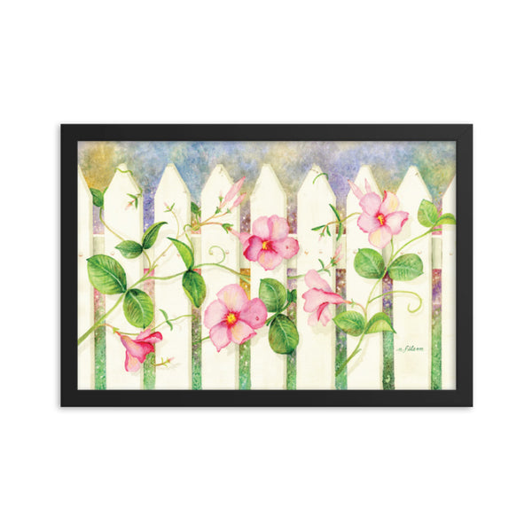 Symphony on a Picket Fence Framed Print